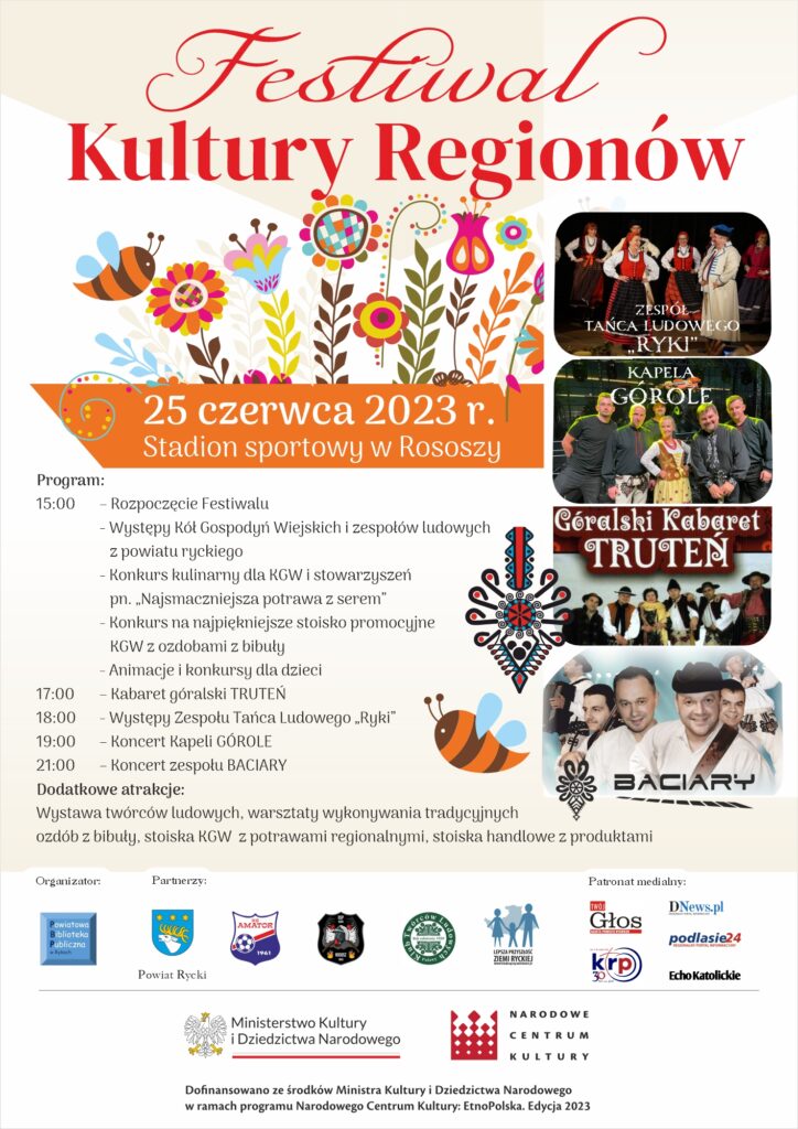 Plakat festiwal regionów