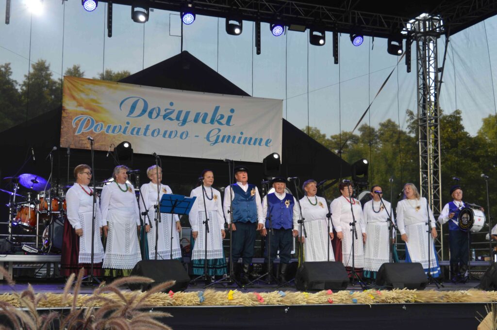 dożynki powiatowo- gminne,  scena