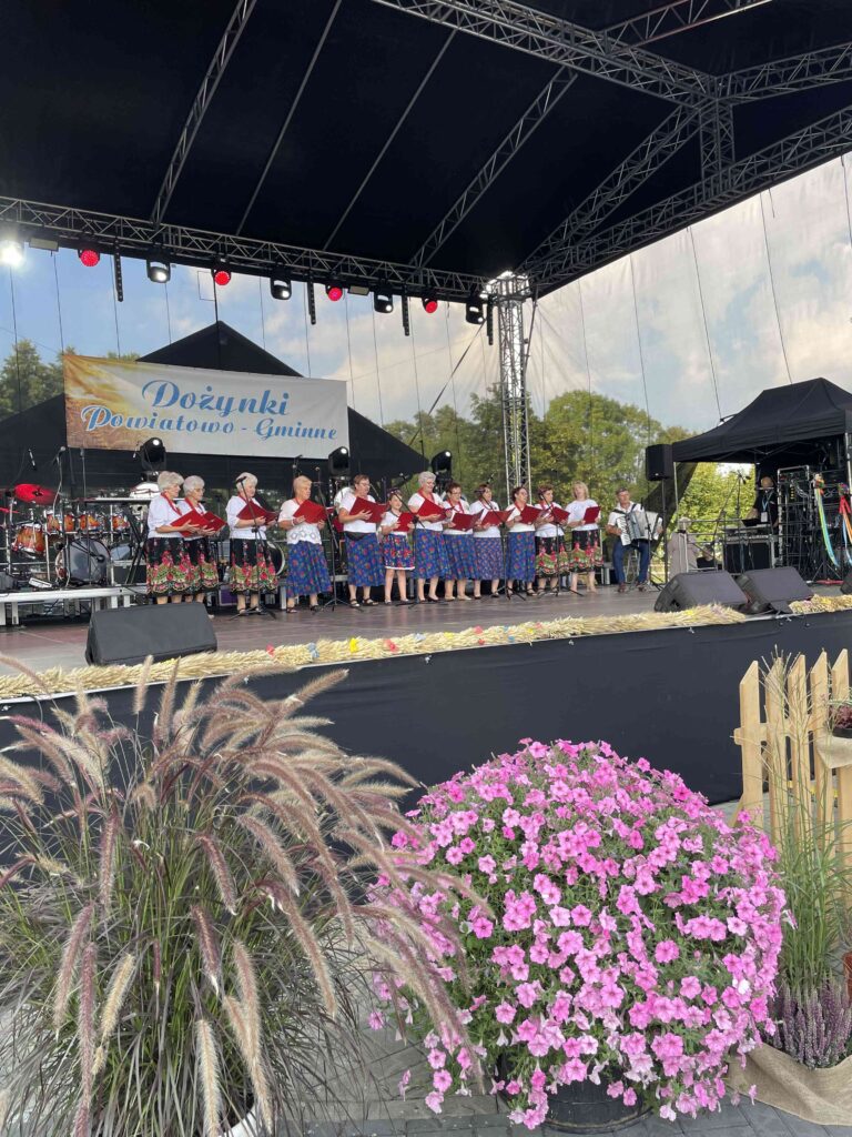 dożynki powiatowo- gminne,  scena