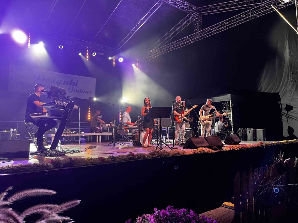dożynki powiatowo- gminne,  prezentacja Koncert