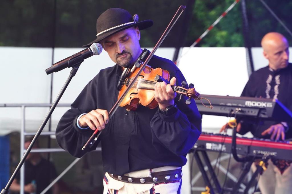 Festiwal Kultury Regionów, zdjęcie zamieściła Dagmara Jarosz - dyrektor Powiatowej Biblioteki Publicznej w Rykach - zdjęcie skrzypka