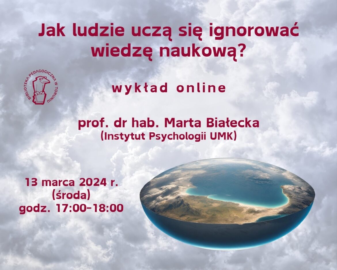 plakat wykładu profesor Bieleckiej
