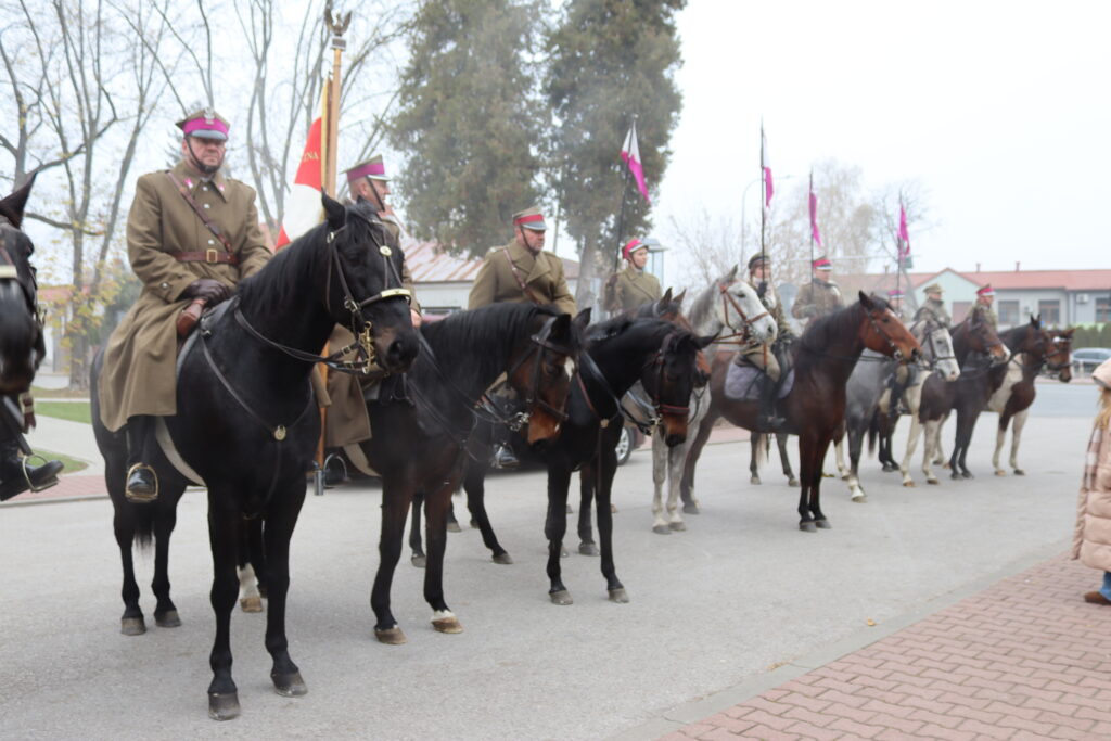 musztra oddziału konnego