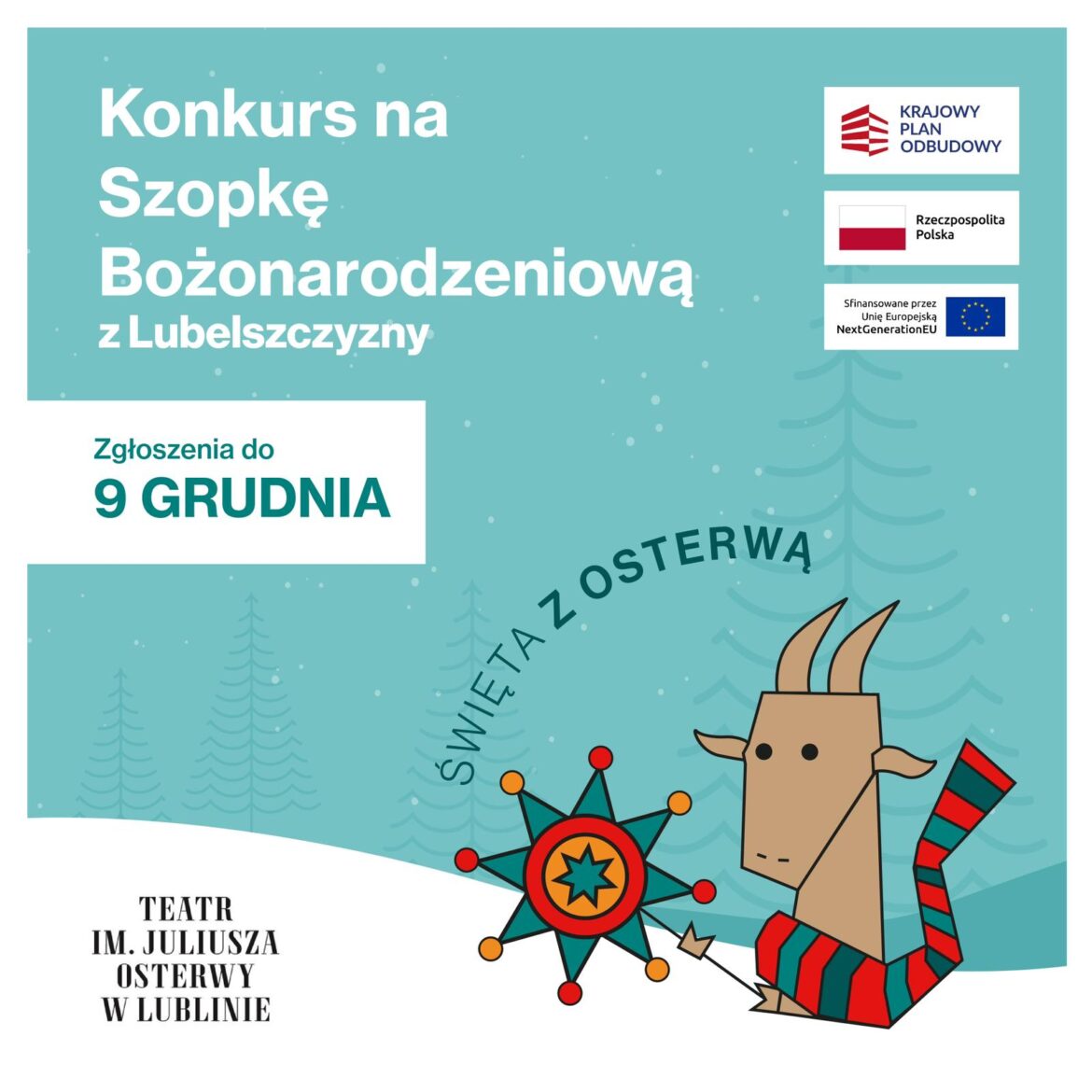 grafika FB konkurs 2 plakat konkursu na bożonarodzeniową szopkę lubelszczyzny
